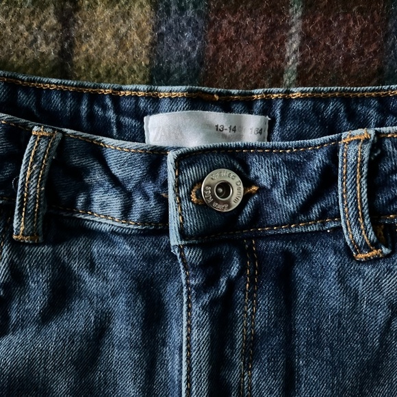 Zara Kids Blue Denim Shorts - Picture 3 of 4
